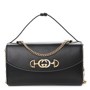 NWT NEW GUCCI SMALL GG ZUMI LEATHER SHOULDER BAG